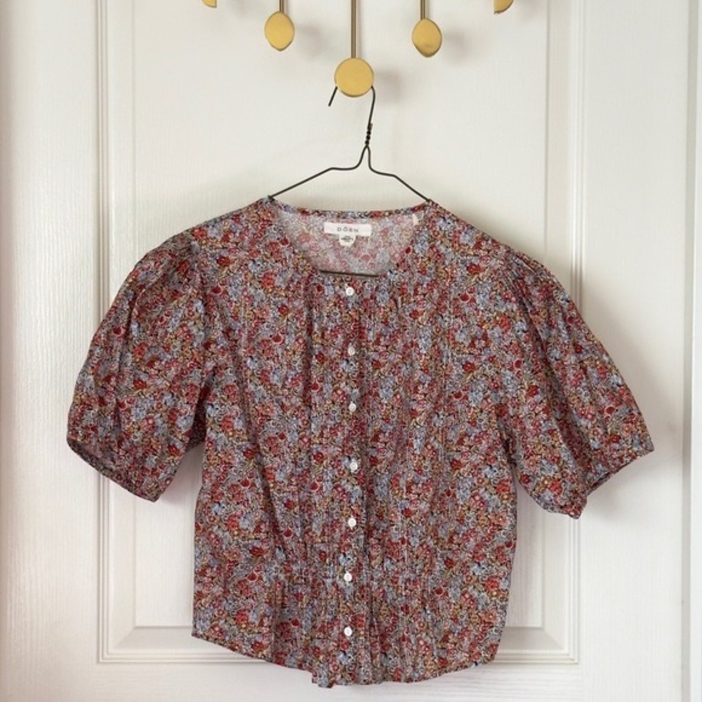 Doen Netta Top - Red Chive, Small